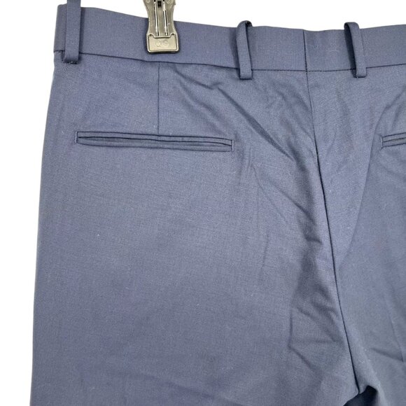 Nordstrom Mens Tech-Smart Trim Wool Spandex Pants Navy Blue Size 35 NWOT - Picture 6 of 11